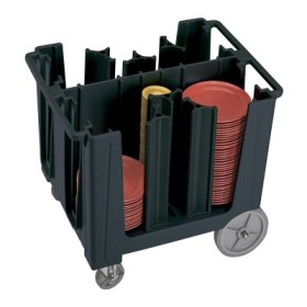 CAMBRO - Chariot ajustable à assiettes Série S noir