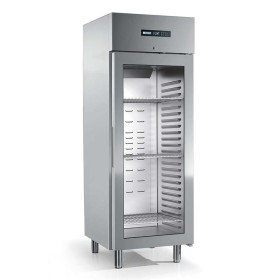 AFINOX - Armoire froide négative cuve inox emboutie GN 2/1 1 porte vitrée 700 L