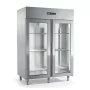 AFINOX - Armoire froide négative cuve inox emboutie GN 2/1 2 portes vitrées 1400 L