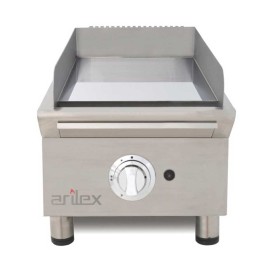 ARILEX - Plancha Fry-Top à gaz en acier chromé L. 385 mm