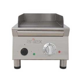 ARILEX - Plancha Fry-Top électrique en acier rectifié L. 385 mm