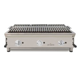 ARILEX - Barbecue pierre de lave à gaz grille acier inoxydable L. 1000 mm