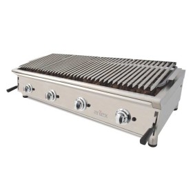 ARILEX - Barbecue pierre de lave à gaz grille acier inoxydable L. 1310 mm