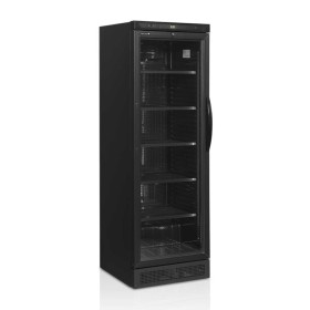 TEFCOLD - Armoire à boissons noire 1 porte charnières côté gauche 347 L