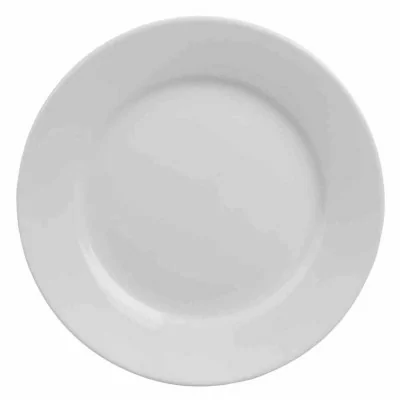 OLYMPIA - Lot de 12 assiettes à bord large