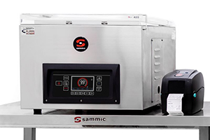 Machines à emballer sous-vide Sammic : impression directe d'étiquettes